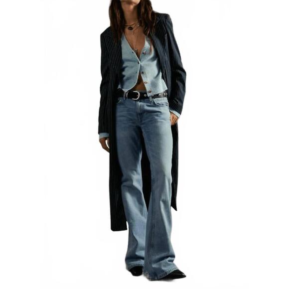 NEW FREE PEOPLE west coast relaxed jean in dodger - Picture 5 of 5